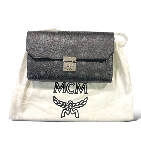 MCM Millie Visetos Flap Crossbody Bag - Picture 9 of 15